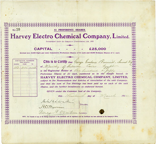 Harvey Electro Chemical Company, Limited