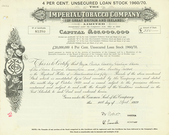 Imperial Tobacco Company (of Great Britain and Ireland), Limited