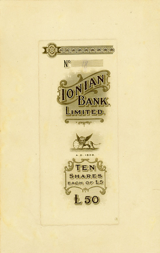 Ionian Bank, Limited