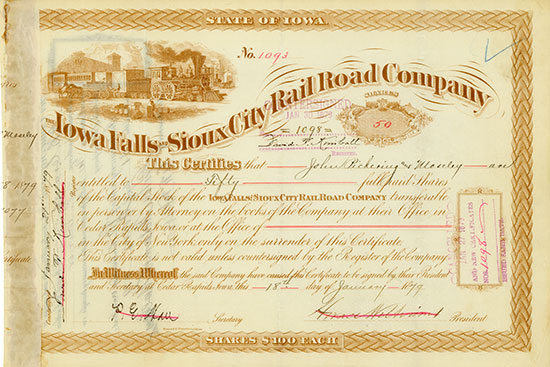 Iowa Falls & Sioux City Rail Road Company