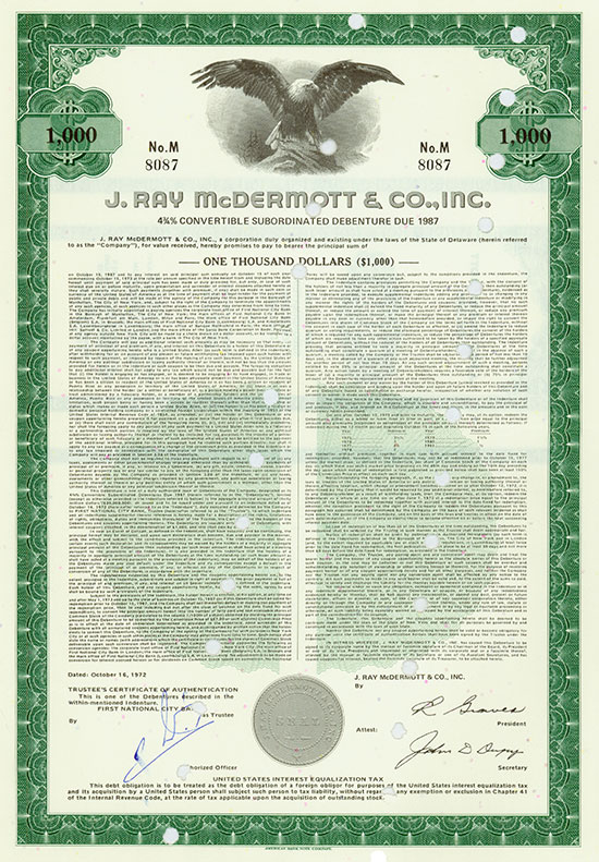 J. Ray McDermott & Co., Inc.