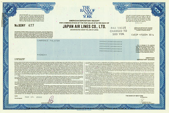 Japan Air Lines Co. Ltd.