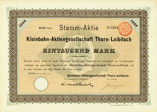 Kleinbahn-Aktiengesellschaft Thorn-Leibitsch
