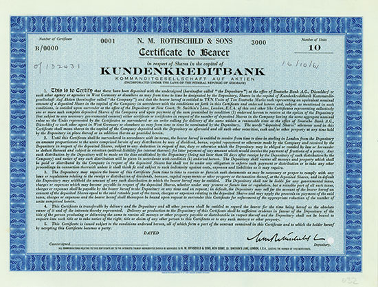 Kundenkreditbank KGaA (N. M. Rothschild & Sons)