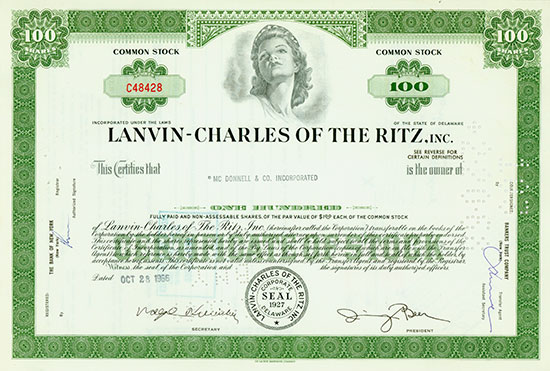 Lanvin-Charles of the Ritz, Inc.