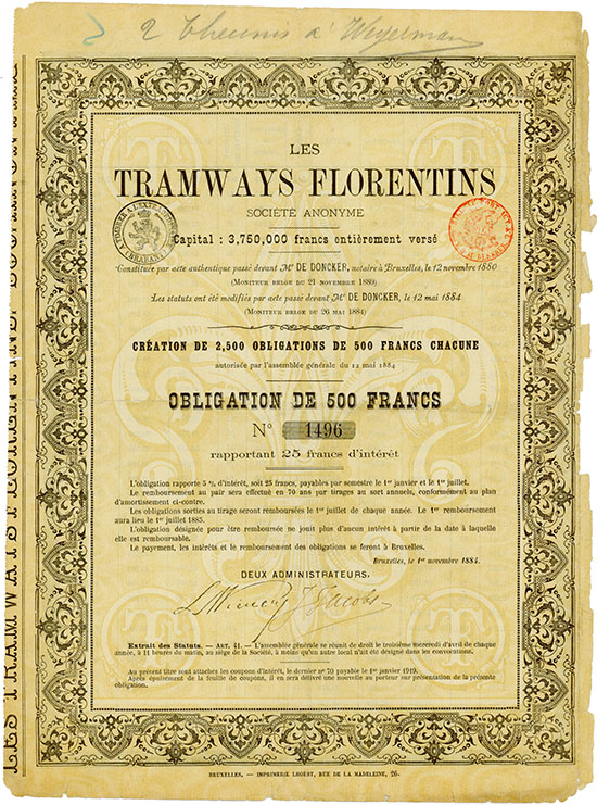 Les Tramways Florentins Société Anonyme