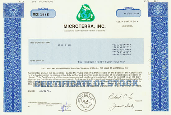 Microterra, Inc.