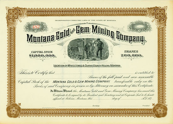 Montana Gold and Gem Mining Company