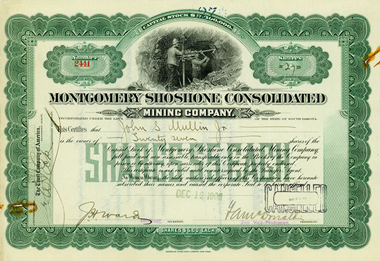 Montgomery Shoshone Consolidated Mining