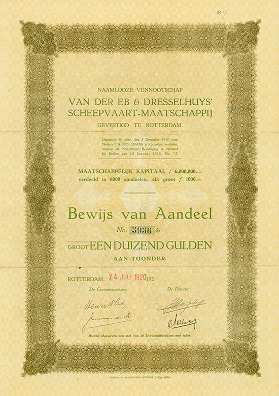 Naamlooze Vennootschap van der EB & Dresselhuys' Scheepvaart-Maatschappij