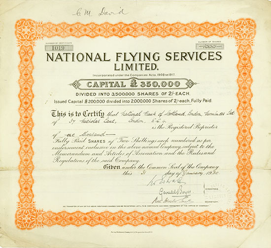 National Flying Services Limited