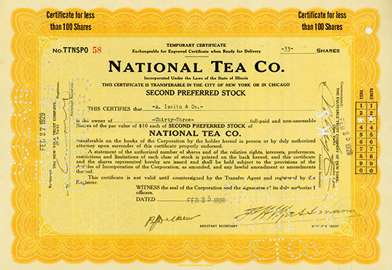 National Tea Co. [2 Stück]