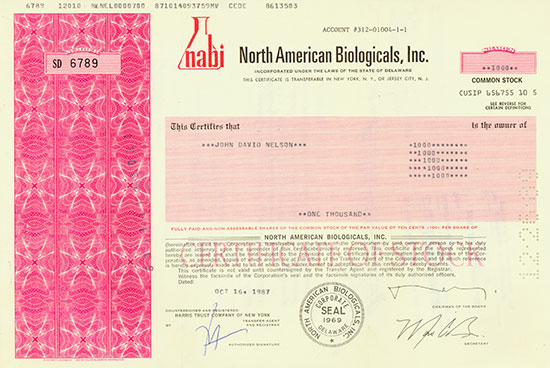 North American Biologicals, Inc.