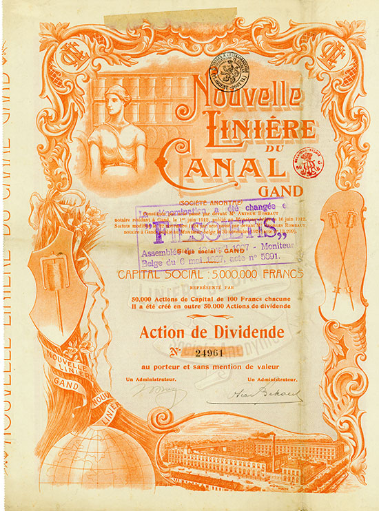 Nouvelle Linière du Canal Gand Société Anonyme [2 Stück]