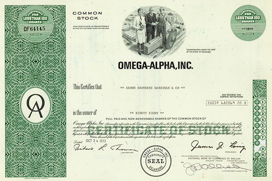 Omega-Alpha, Inc.