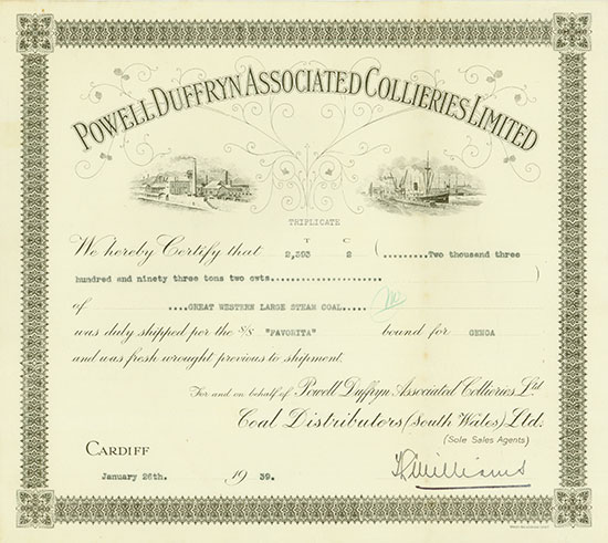 Powell Duffryn Associated Collieries Limited