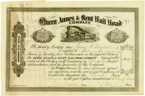 Queen Annes & Kent Rail Road Company