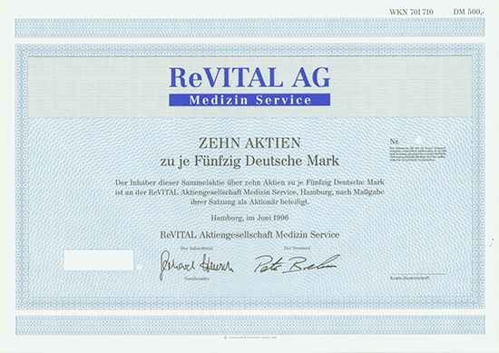 ReVITAL Aktiengesellschaft Medizin Service