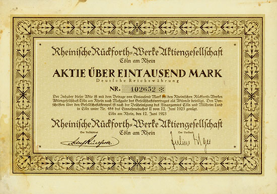 Rheinische Rückforth-Werke AG