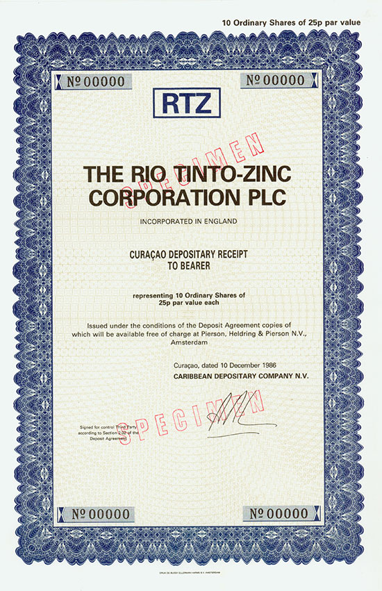 Rio Tinto-Zinc Corporation Plc