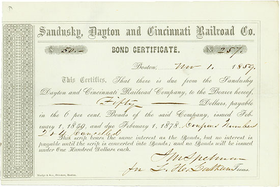 Sandusky, Dayton & Cincinnati Railroad Company