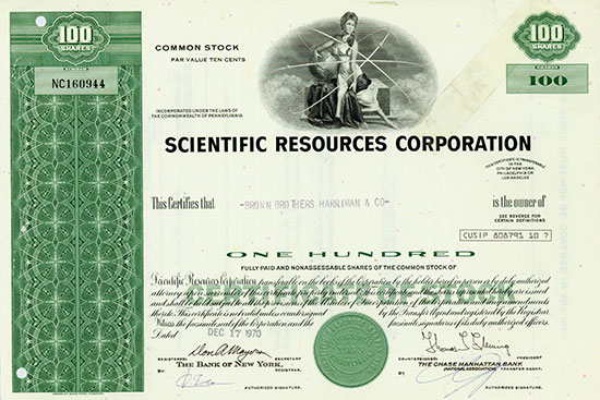 Scientific Resources Corporation [2 Stück]