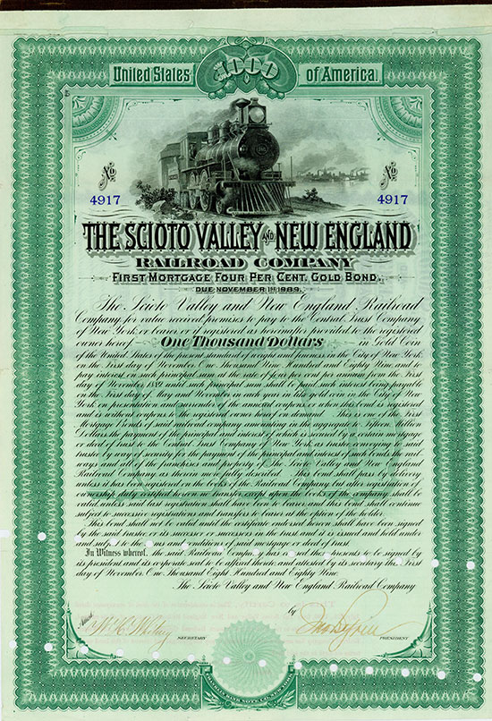 Scioto Valley and New England Railroad Company