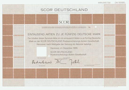 SCOR DEUTSCHLAND Rückversicherungs-AG