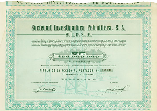 Sociedad Investigadora Petrolifera, S. A. - S.I.P.S.A.