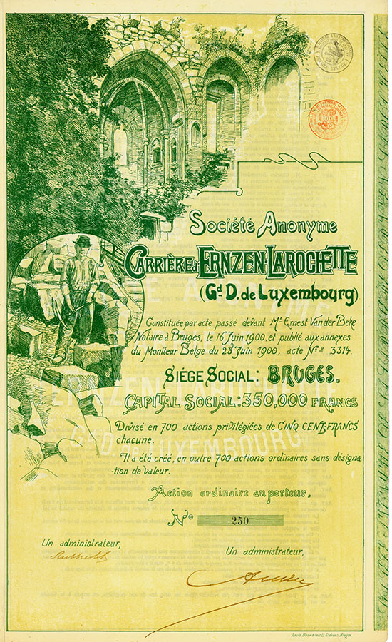 Société Anonyme Carrière d’Ernzen-Larochette (Gd. D. de Luxembourg)