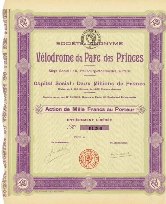 Société Anonyme du Vélodrome du Parc des Princes