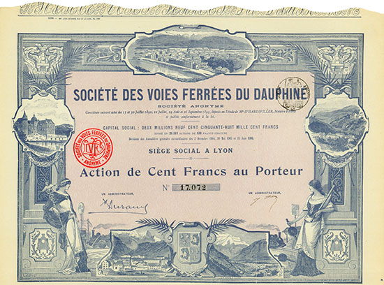 Société des Voies Ferrées du Dauphine Société Anonyme