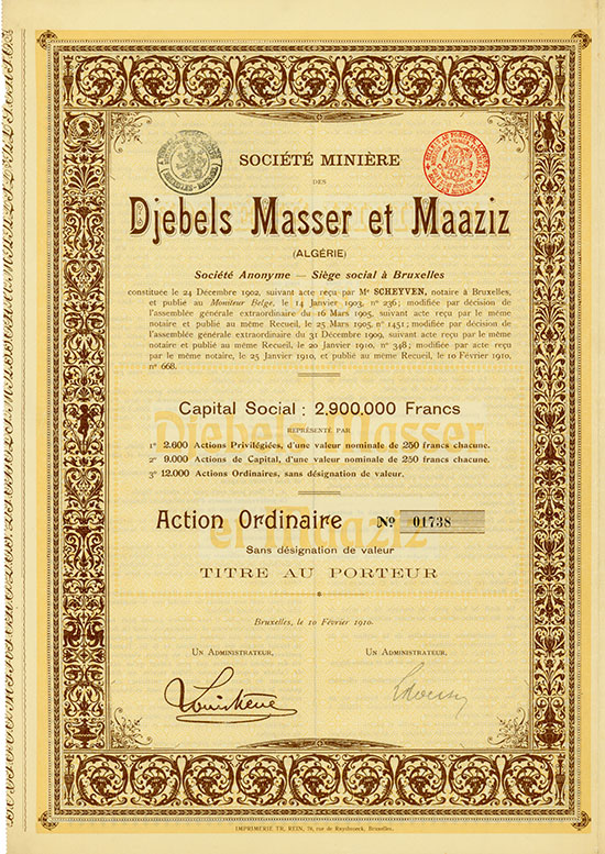 Société Minière des Djebels Masser et Maaziz (Algérie)