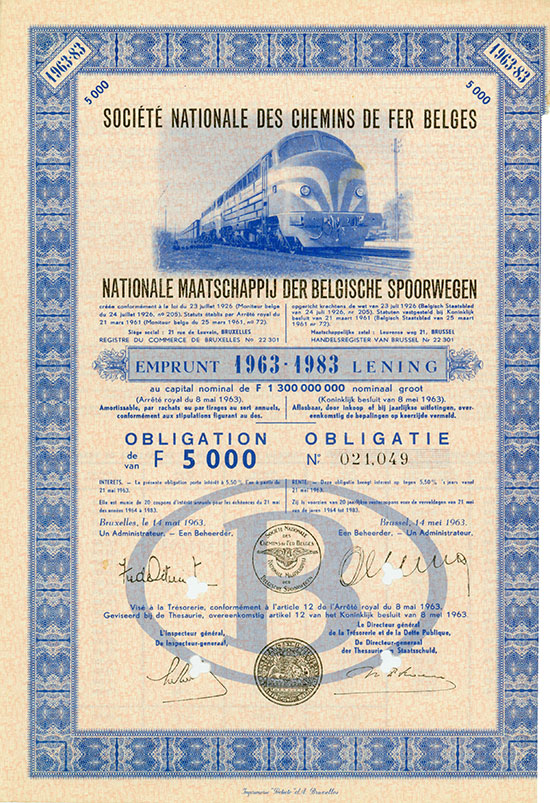 Societe nationale des Chemins de fer belges / Nationale Maatschappij der Belgische Spoorwegen