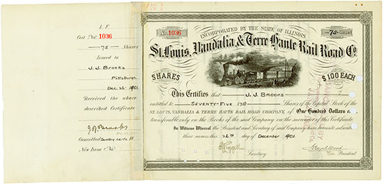 St. Louis, Vandalia & Terre Haute Rail Road Company