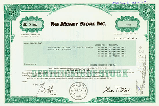 The Money Store Inc.