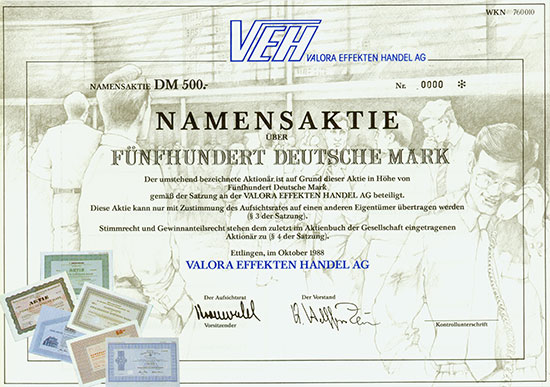 VEH Valora Effekten Handel AG