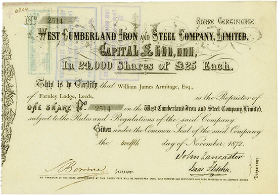 West Cumberland Iron and Steel Company, Limited