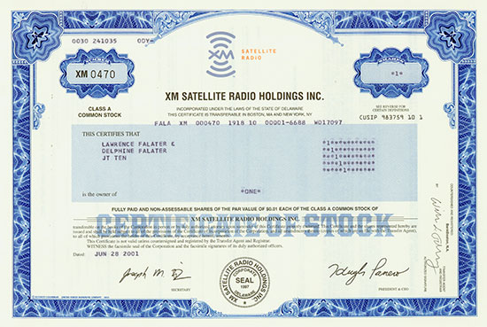 XM Satellite Radio Holdings Inc.