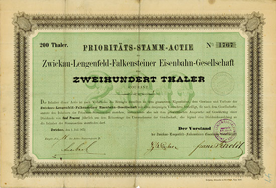 Zwickau-Lengenfeld-Falkensteiner Eisenbahn-Gesellschaft