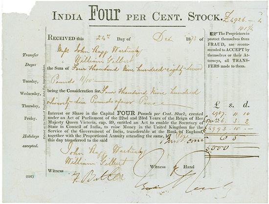 Government of India - India Four per Cent. Stock