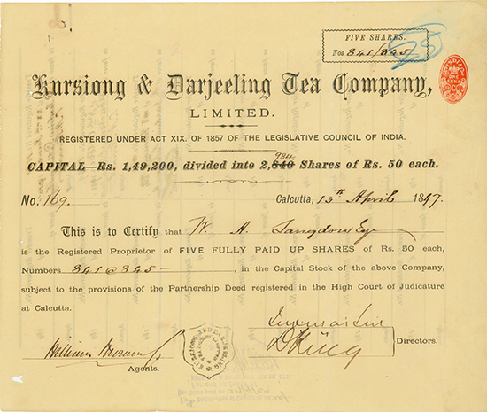 Kursiong & Darjeeling Tea Company, Limited