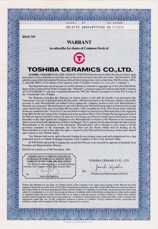 Toshiba Ceramics Co., Ltd.