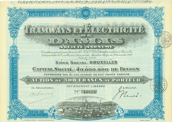 Tramways et Électricité de Damas Société Anoynme
