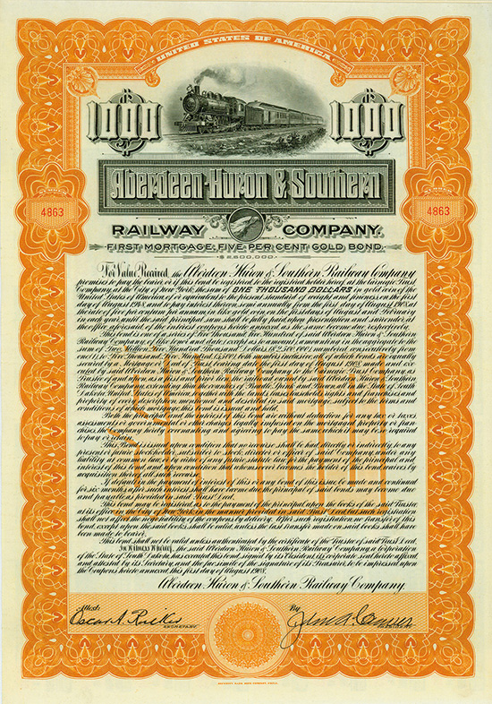 Aberdeen-Huron & Southern Railway Company