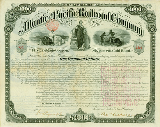 Atlantic and Pacific Railroad Company - Western Division