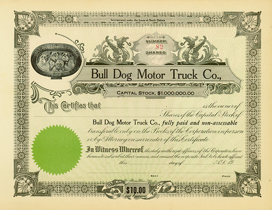 Bull Dog Motor Truck Co.