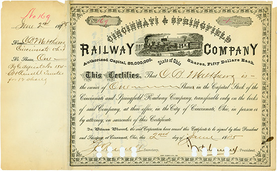 Cincinnati & Springfield Railway Company