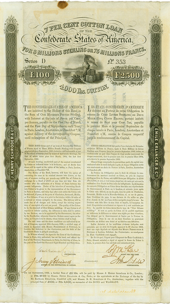 Confederate States of America (Ball 156, Criswell 116)