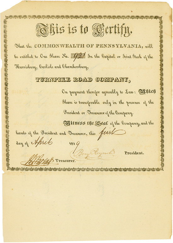 Harrisburg, Carlisle & Chambersburg Turnpike Road Company